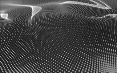 Noktaları ve çizgileri birleştiren soyut çokgen uzay düşük polyester arka plan. Bağlantı yapısı. 3d oluşturma