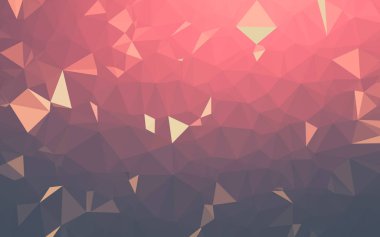 Soyut düşük poli arkaplan, geometri üçgeni, mozaik pastel renk arkaplanı