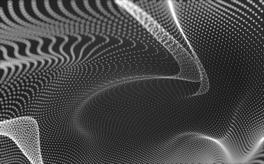 Noktaları ve çizgileri birleştiren soyut çokgen uzay düşük polyester arka plan. Bağlantı yapısı. 3d oluşturma