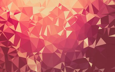 Soyut düşük poli arkaplan, geometri üçgeni, mozaik pastel renk arkaplanı