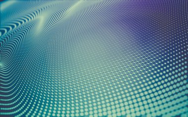Noktaları ve çizgileri birleştiren soyut çokgen uzay düşük polyester arka plan. Bağlantı yapısı. 3d oluşturma