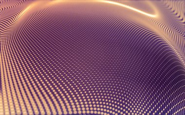 Noktaları ve çizgileri birleştiren soyut çokgen uzay düşük polyester arka plan. Bağlantı yapısı. 3d oluşturma