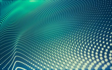 Noktaları ve çizgileri birleştiren soyut çokgen uzay düşük polyester arka plan. Bağlantı yapısı. 3d oluşturma