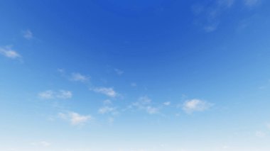 Bulutlu gökyüzü mavi arka plan, mavi gökyüzü arka plan küçük bulutlar, 3d çizim ile