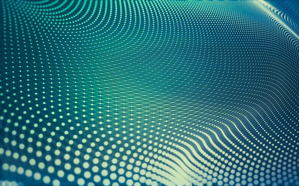 Noktaları ve çizgileri birleştiren soyut çokgen uzay düşük polyester arka plan. Bağlantı yapısı. 3d oluşturma