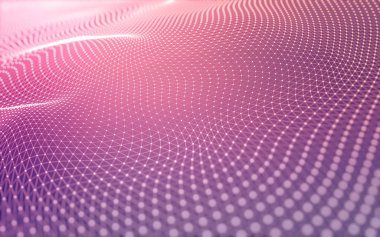Noktaları ve çizgileri birleştiren soyut çokgen uzay düşük polyester arka plan. Bağlantı yapısı. 3d oluşturma