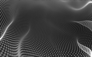 Noktaları ve çizgileri birleştiren soyut çokgen uzay düşük polyester arka plan. Bağlantı yapısı. 3d oluşturma