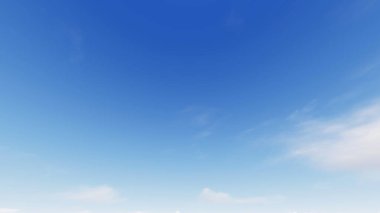 Bulutlu gökyüzü mavi arka plan, mavi gökyüzü arka plan küçük bulutlar, 3d çizim ile