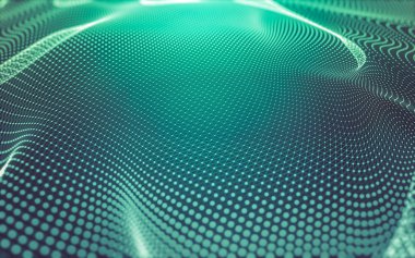 Noktaları ve çizgileri birleştiren soyut çokgen uzay düşük polyester arka plan. Bağlantı yapısı. 3d oluşturma