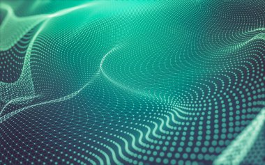 Noktaları ve çizgileri birleştiren soyut çokgen uzay düşük polyester arka plan. Bağlantı yapısı. 3d oluşturma