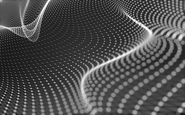 Noktaları ve çizgileri birleştiren soyut çokgen uzay düşük polyester arka plan. Bağlantı yapısı. 3d oluşturma