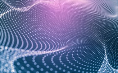 Noktaları ve çizgileri birleştiren soyut çokgen uzay düşük polyester arka plan. Bağlantı yapısı. 3d oluşturma