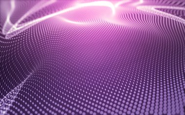 Noktaları ve çizgileri birleştiren soyut çokgen uzay düşük polyester arka plan. Bağlantı yapısı. 3d oluşturma