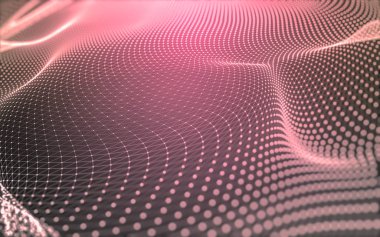 Noktaları ve çizgileri birleştiren soyut çokgen uzay düşük polyester arka plan. Bağlantı yapısı. 3d oluşturma