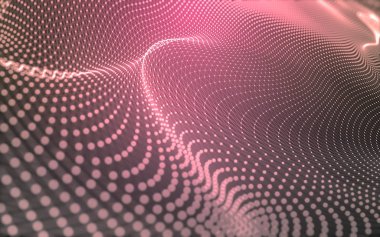 Noktaları ve çizgileri birleştiren soyut çokgen uzay düşük polyester arka plan. Bağlantı yapısı. 3d oluşturma