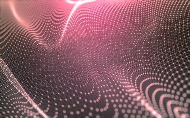 Noktaları ve çizgileri birleştiren soyut çokgen uzay düşük polyester arka plan. Bağlantı yapısı. 3d oluşturma