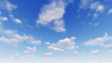 Bulutlu gökyüzü mavi arka plan, mavi gökyüzü arka plan küçük bulutlar, 3d çizim ile