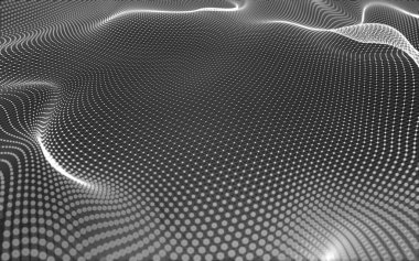 Noktaları ve çizgileri birleştiren soyut çokgen uzay düşük polyester arka plan. Bağlantı yapısı. 3d oluşturma