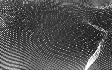 Noktaları ve çizgileri birleştiren soyut çokgen uzay düşük polyester arka plan. Bağlantı yapısı. 3d oluşturma