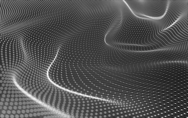 Noktaları ve çizgileri birleştiren soyut çokgen uzay düşük polyester arka plan. Bağlantı yapısı. 3d oluşturma