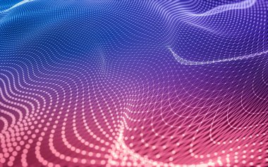 Noktaları ve çizgileri birleştiren soyut çokgen uzay düşük polyester arka plan. Bağlantı yapısı. 3d oluşturma