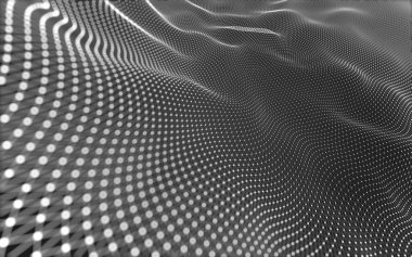 Noktaları ve çizgileri birleştiren soyut çokgen uzay düşük polyester arka plan. Bağlantı yapısı. 3d oluşturma