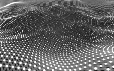 Noktaları ve çizgileri birleştiren soyut çokgen uzay düşük polyester arka plan. Bağlantı yapısı. 3d oluşturma
