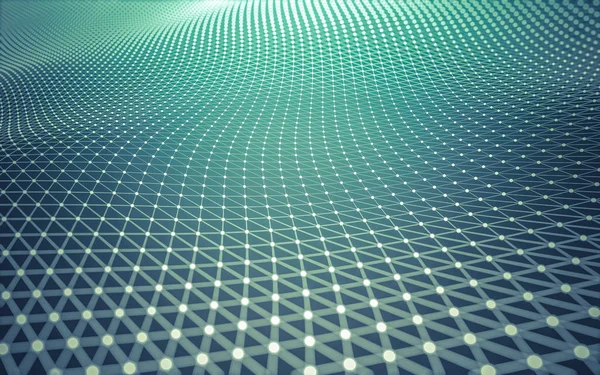 Abstract Polygonal Space Low Poly Dark Background Connecting Dots Lines — Stock Photo, Image