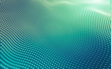 Noktaları ve çizgileri birleştiren soyut çokgen uzay düşük polyester arka plan. Bağlantı yapısı. 3d oluşturma