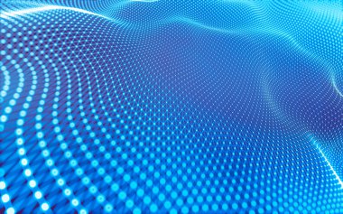 Noktaları ve çizgileri birleştiren soyut çokgen uzay düşük polyester arka plan. Bağlantı yapısı. 3d oluşturma