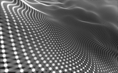 Noktaları ve çizgileri birleştiren soyut çokgen uzay düşük polyester arka plan. Bağlantı yapısı. 3d oluşturma