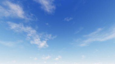 Bulutlu gökyüzü mavi arka plan, mavi gökyüzü arka plan ile küçük bulutlar, 3d renderin