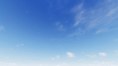 Bulutlu gökyüzü mavi arka plan, mavi gökyüzü arka plan ile küçük bulutlar, 3d renderin