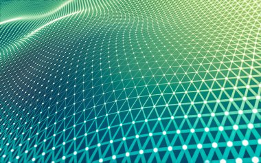 Noktaları ve çizgileri birleştiren soyut çokgen uzay düşük polyester arka plan. Bağlantı yapısı. 3d oluşturma