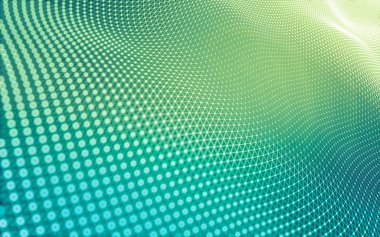 Noktaları ve çizgileri birleştiren soyut çokgen uzay düşük polyester arka plan. Bağlantı yapısı. 3d oluşturma
