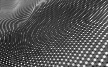 Noktaları ve çizgileri birleştiren soyut çokgen uzay düşük polyester arka plan. Bağlantı yapısı. 3d oluşturma