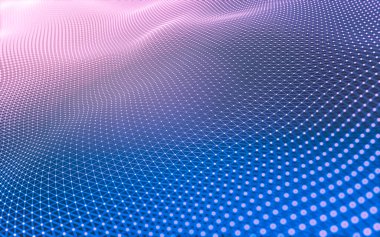 Noktaları ve çizgileri birleştiren soyut çokgen uzay düşük polyester arka plan. Bağlantı yapısı. 3d oluşturma