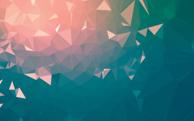 Soyut düşük poli arkaplan, geometri üçgeni, mozaik pastel renk arkaplanı