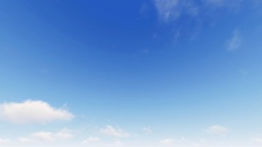 Bulutlu gökyüzü mavi arka plan, mavi gökyüzü arka plan ile küçük bulutlar, 3d renderin