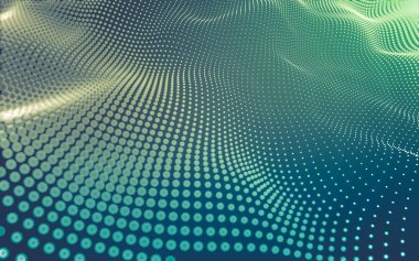 Noktaları ve çizgileri birleştiren soyut çokgen uzay düşük polyester arka plan. Bağlantı yapısı. 3d oluşturma