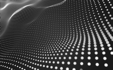 Noktaları ve çizgileri birleştiren soyut çokgen uzay düşük polyester arka plan. Bağlantı yapısı. 3d oluşturma