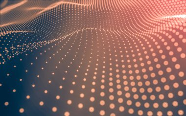 Noktaları ve çizgileri birleştiren soyut çokgen uzay düşük polyester arka plan. Bağlantı yapısı. 3d oluşturma