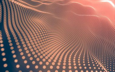 Noktaları ve çizgileri birleştiren soyut çokgen uzay düşük polyester arka plan. Bağlantı yapısı. 3d oluşturma