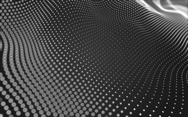 Noktaları ve çizgileri birleştiren soyut çokgen uzay düşük polyester arka plan. Bağlantı yapısı. 3d oluşturma