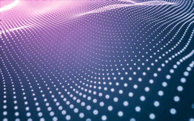 Noktaları ve çizgileri birleştiren soyut çokgen uzay düşük polyester arka plan. Bağlantı yapısı. 3d oluşturma