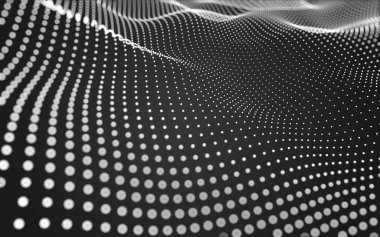 Noktaları ve çizgileri birleştiren soyut çokgen uzay düşük polyester arka plan. Bağlantı yapısı. 3d oluşturma