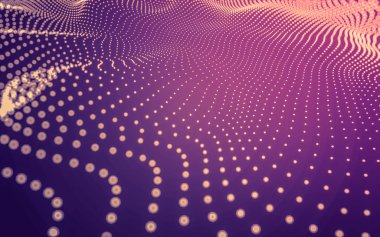 Noktaları ve çizgileri birleştiren soyut çokgen uzay düşük polyester arka plan. Bağlantı yapısı. 3d oluşturma