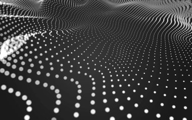 Noktaları ve çizgileri birleştiren soyut çokgen uzay düşük polyester arka plan. Bağlantı yapısı. 3d oluşturma