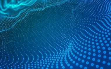 Noktaları ve çizgileri birleştiren soyut çokgen uzay düşük polyester arka plan. Bağlantı yapısı. 3d oluşturma