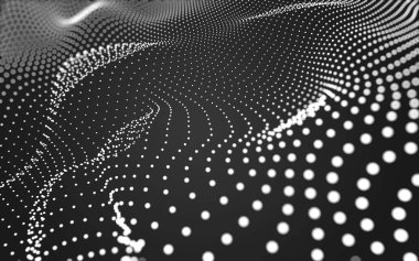 Noktaları ve çizgileri birleştiren soyut çokgen uzay düşük polyester arka plan. Bağlantı yapısı. 3d oluşturma